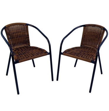 San Remo Stackable Garden Chairs - Pack of 2