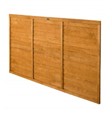 Straight Edge Lap Wooden Fence Panel 6ft x 4ft (1.83m x 1.21m) - Dip Treated