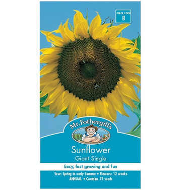 Sunflower Giant Single Packet Of Seeds - Mr Fothergills