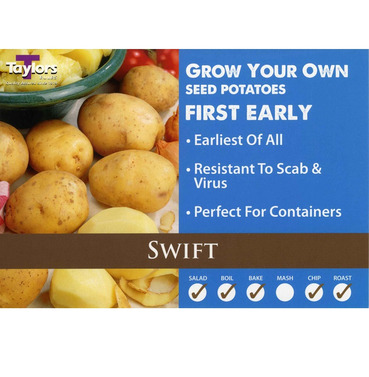 Seed Potatoes Swift First Early - 2kg Pack - Taylors Bulbs