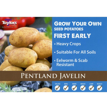 Seed Potatoes Pentland Javelin First Early - 2kg Pack - Taylors Bulbs 