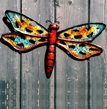 Colourful Dragonfly Wall Art - Small
