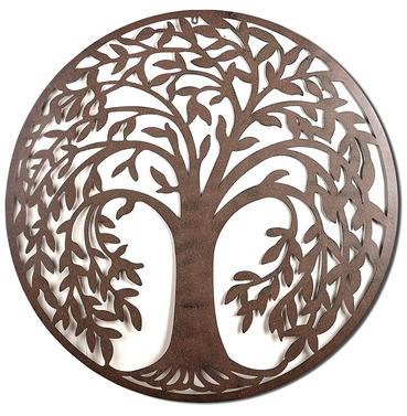 Large Tree of Life Metal Wall Art - Cut Out See Through Design 