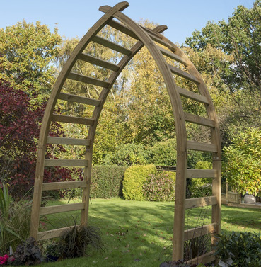 Whitby Wooden Garden Arch - Forest Garden