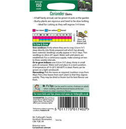 Coriander Cilantro (For Leaf) Packet Of Seeds - Mr Fothergills