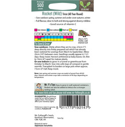 Rocket Wild Tricia (All Year Round) Packet Of Seeds - Mr Fothergills