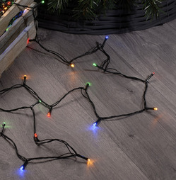 Festive 600 Multi Coloured LED Christmas String Lights