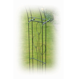 Flower Ogee Garden Rose Arch - Poppy Forge - 12mm Solid Bar Construction