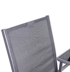 Sorrento Aluminium Black Textylene Companion Seat