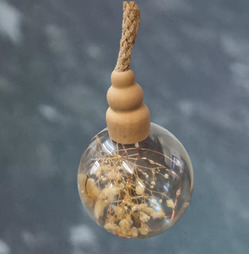 Micro 15 LED Ball on Rope Light - 10cm Diameter - Classic Warm