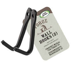 Forge Metal Wall Hook - Pack of 2