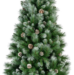 Norwich Pine Artificial Frosted Christmas Tree - 7ft