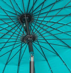 Shanghai Canopy Crank & Tilt 2.7m Parasol - Aqua