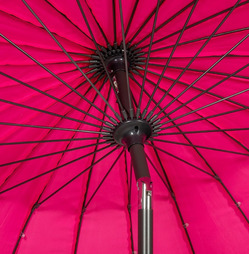 Shanghai Canopy Crank & Tilt 2.7m Parasol - Pink