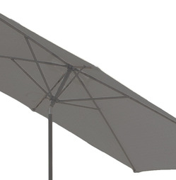 Grey Rectangular 2.4m x 3m Crank & Tilt Parasol