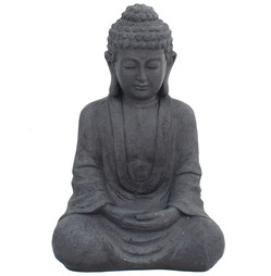 Sitting Buddha Statue In Charchol Gray Effect
