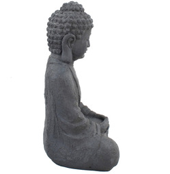 Sitting Buddha Statue In Charchol Gray Effect