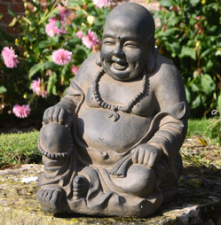 Buddhist Monk Garden Statue Sitting - Different Colour Options