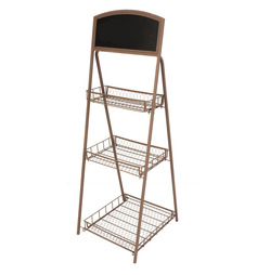 Folding Plant Stand with Chalkboard - 3 Teir 