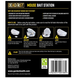 Deadfast Ready To Us Pre-Baited Mouse Bait Station - 2 Pack