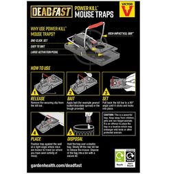 Deadfast Power-Kill Mouse Trap - 2 Pack