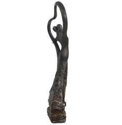 First Dance Contemporary Garden Statue in Ebony Black