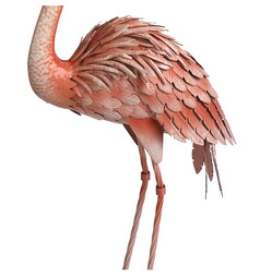 Large Metal Flamingo Ornament