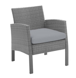 Nevada Rattan Grey Conversation Set