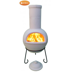 Chimalin Sempra AFC Clay With Stand & Lid  Chiminea - Large - 5 Year Gaurantee - Colour Options