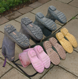 Family Wellington Boot or Shoe Rack for 5 Pairs Stand