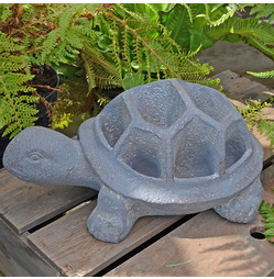 Tortoise Garden Planter in Blue Iron