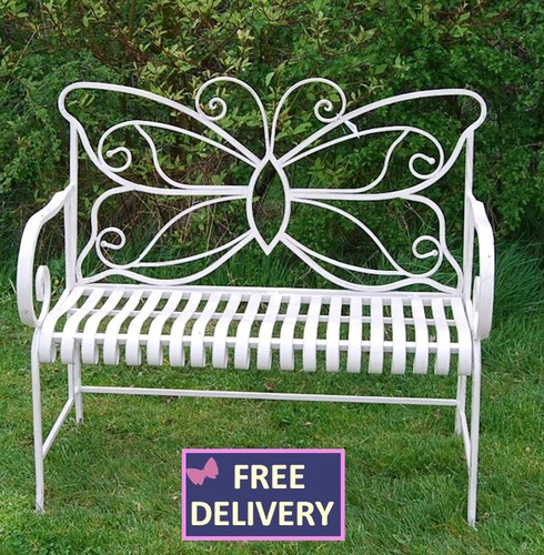 Butterfly Metal Garden Bench The Garden Factory
