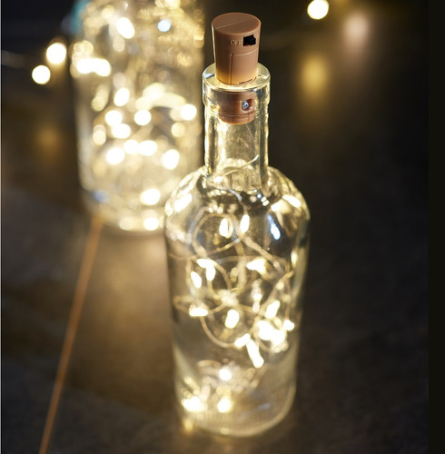 Bottle It! LED Wine Bottle Lights with Cork - Warm White