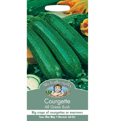 Mr Fothergills Courgette All Green Bush Seed Packet 