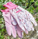 Flamingo Cotton Grip Multi-Task Gloves - Medium - Triple Pack